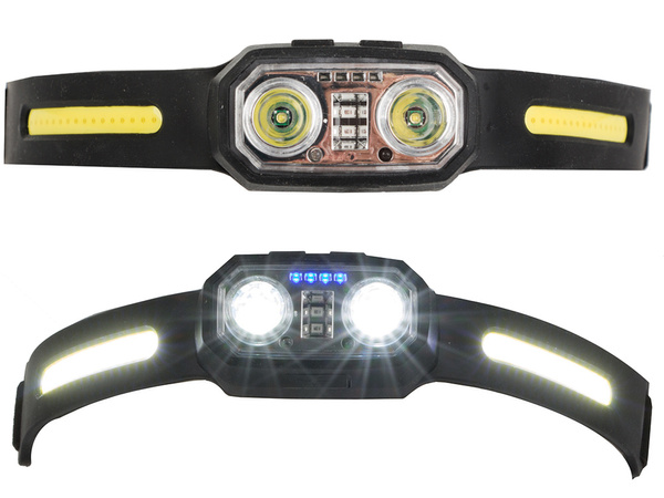 Linterna frontal cinta frontal linterna frontal fuerte linterna frontal led linterna frontal sensor