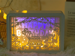 Recortables de papel luz nocturna 3d usb