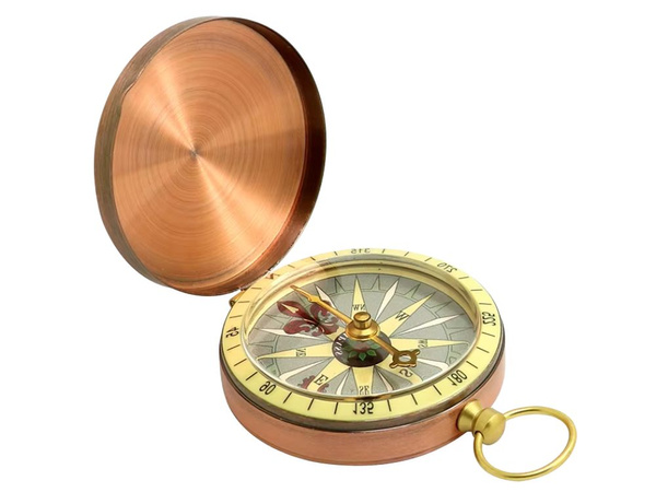 Busolă de metal busolă de buzunar turist blocabil armata magnetic