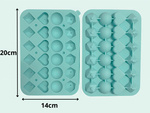 Moule à glaçons en silicone 3D en forme de cœur, boule, diamant et cube pour boissons