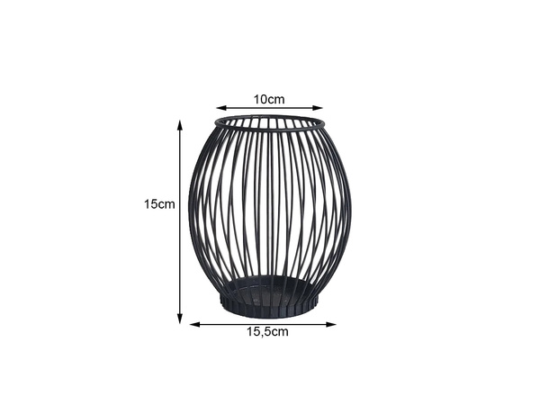 Portavelas decorativo de metal 1 ud soporte farol hogar terraza