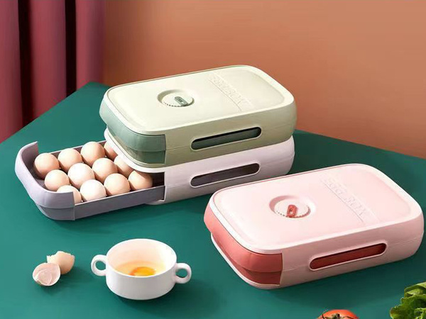 Boîte à oeufs boîte d'organisation pour réfrigérateur boîte à oeufs à tiroir