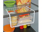 Hanging basket under shelf metal basket organiser kitchen basket white