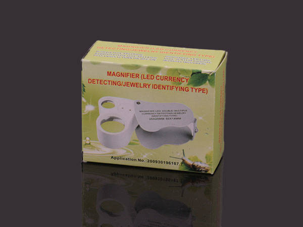 Led jewellery folding loupe uv 25x 50