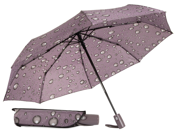 Regenschirm klappschirm automatik damenfaser