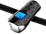 Lampe avant arrière led vélo km compteur klaxon bruyant 3in1
