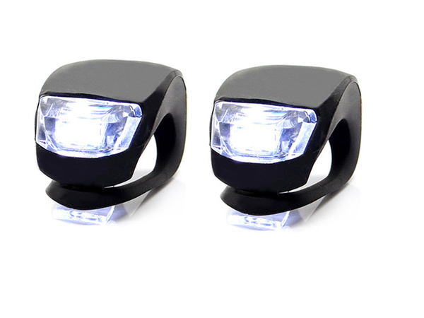 Jalgrattavalgustus 2 led esilaternat 2tk silikoon vesikindlast vee vastupanu