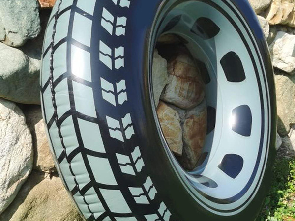Majhno napihljivo kolo 50 cm za otroka za plavanje v bazenski vodi