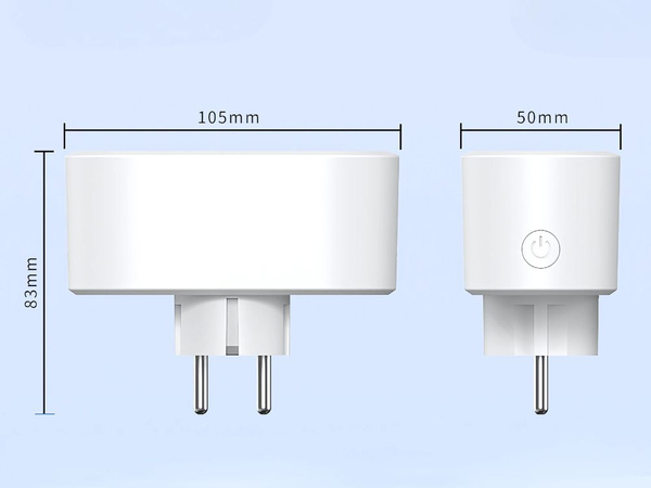 Pametna dvojna vtičnica wifi pametni časovnik 16a app