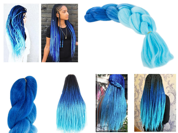 Cheveux synthétiques pour tresses ombrées
