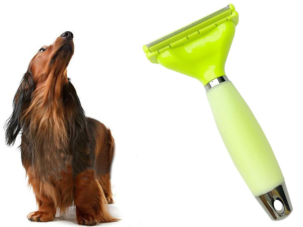 Pet trimmer dog cat horse hair stainless steel brush