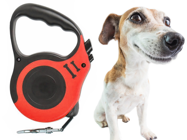 Lanyard automatico para perros bloqueador potente bobina ligera 5m 15kg