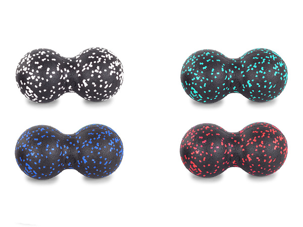 Exercițiu de masaj minge role dublu