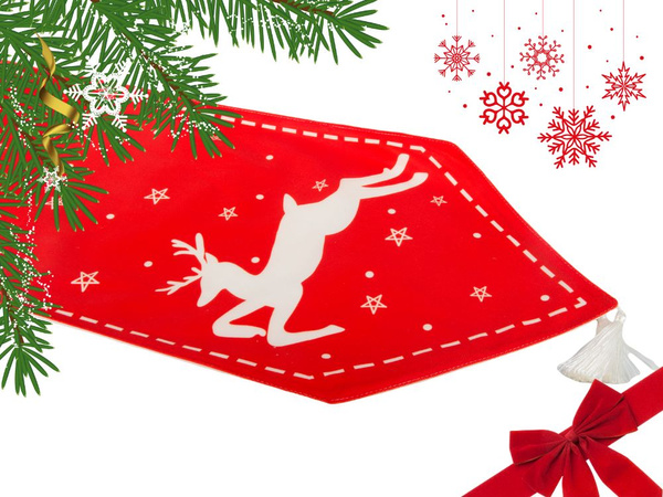 Ruletă de masă de crăciun ren de crăciun 205x35cm