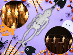 Led halloween girl range 2m 10 pakaramais stikliem