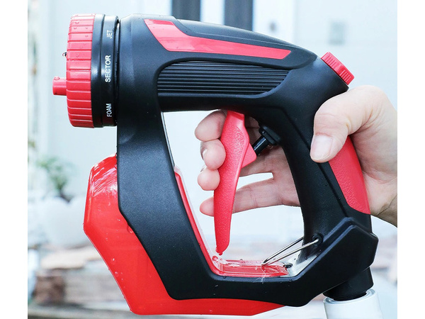 Pistola de lavado de coches tanque espumador bajo manguera 8 modos