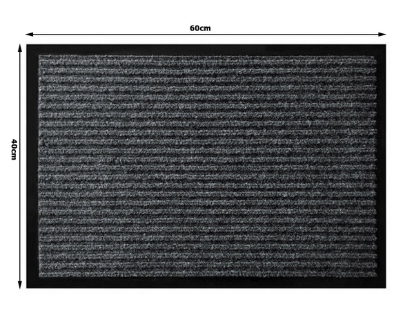 Rubberized doormat for shoes under the front door of the house 40 x 60