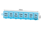 Vsebnik za zdravila tedenska kaseta za zdravila organizator dodatkov 7 dni