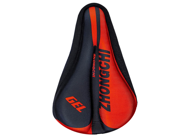Shock-absorbing gel pad for bicycle saddle 3d cover profiled