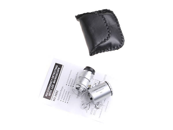 Ékszerész nagyító mikroszkóp 60x led uv professional