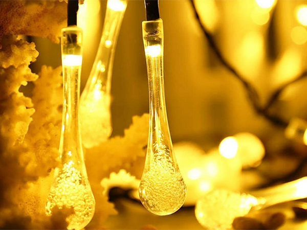 Lumini solare gradina icicle ghirlanda terasa balcon 100 condus