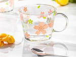 Set de masă: boluri, căni, cești, salatiere, pahare, model floral, 6 piese