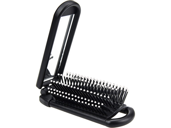 Kefa na vlasy skladacie zrkadlo cestovné praktické so zrkadlom