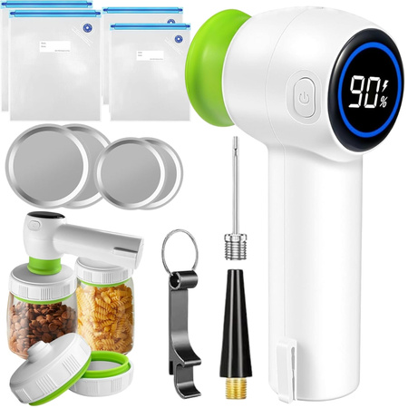 Pompe à vide alimentaire pour sacs sous vide bocaux électrique + sacs