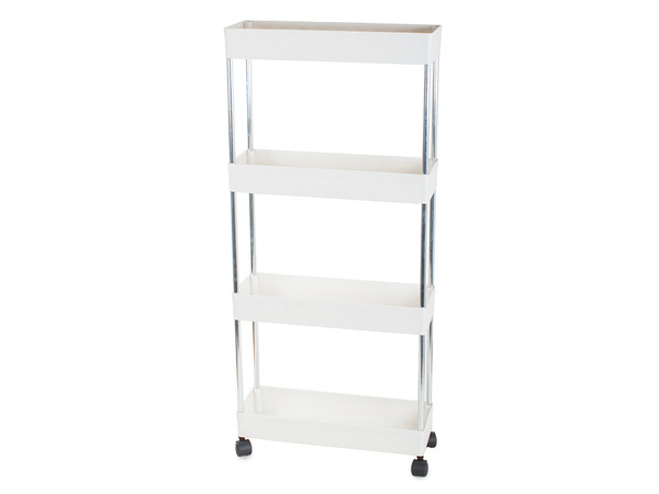 Bathroom shelf kitchen cabinet on wheels bookcase