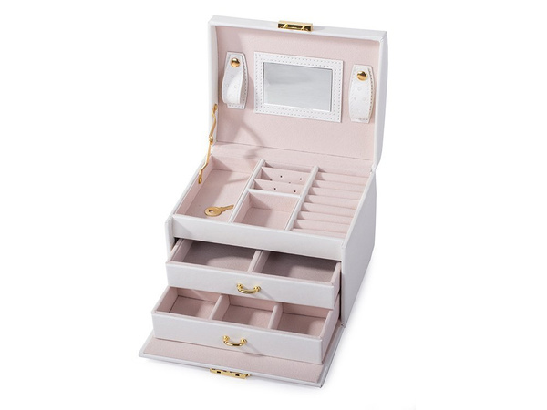 Jewellery casket organiser tray trunk