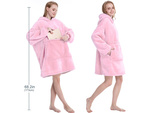 Теплая толстовка oversize одеяло xxl 2in1 толстый флис