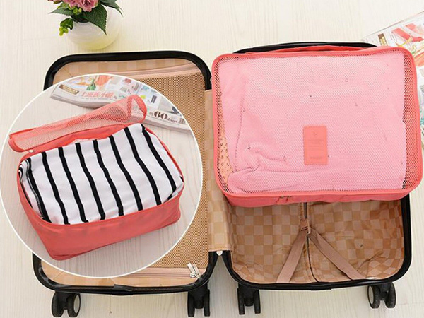 Organisateurs de voyage pour sacs à linge x6