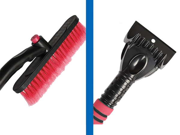 Škrabka teleskopická skladacia kefa na sneh a ľad na okná auta