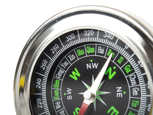 Kompas metalowy busola kieszonkowy turystyczny