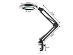 Lampe loupe dermatologique cosmétique à led verre