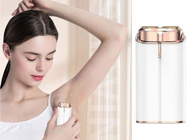 Afeitadora corporal bikini mujer depialtor 2 discos pilas