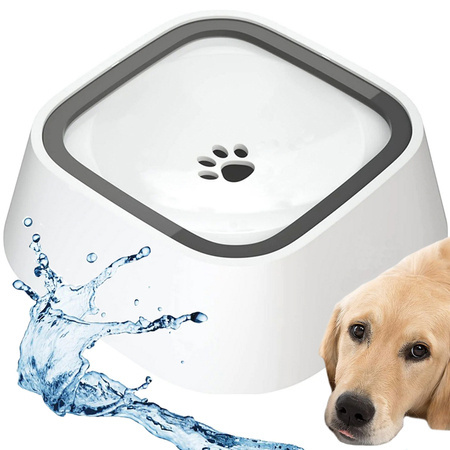 Bol d'eau flottant pour chien et chat 1l non éclaboussant buveur lent