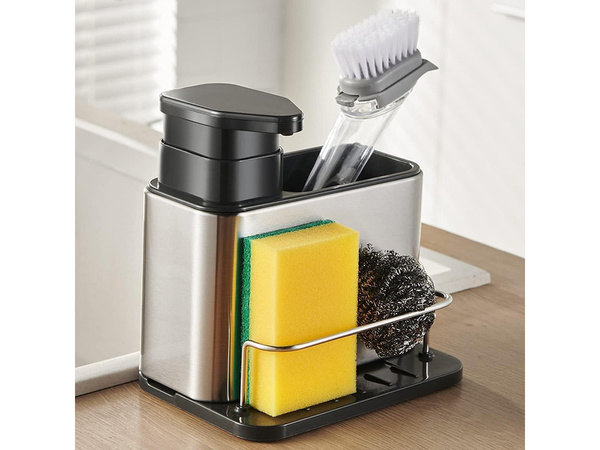 Fregadero De Cocina Dispensador De Jabón Líquido Esponja Recipiente