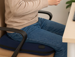 Heated seat cushion with vibration massage for armchair or chair