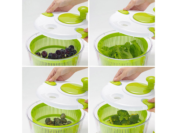 Vegetable salad spinner dryer strainer