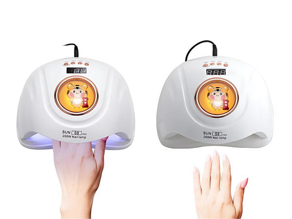 Uv led körömlámpa hibrid zselékhez 268w 57 dióda nagy teljesítményű kettős led