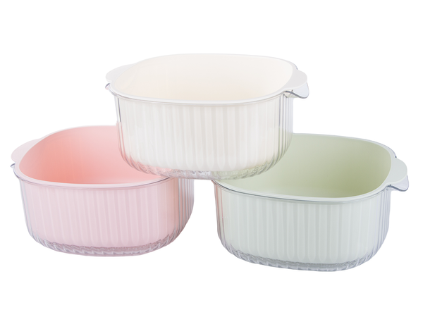 Double bol pour le lavage des fruits passoire panier passoire passoire