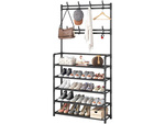 Porte-manteau métallique à 5 étages chaussures sacs à main penderie loft
