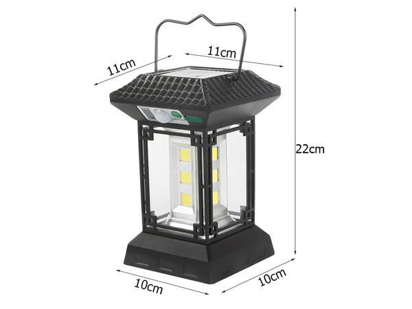 Saules lampa ar krēslas kustības sensoru 5 režīmi 60 led cob ar tālvadības pulti