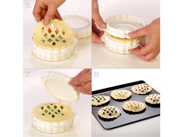 Cake tin cutter interchangeable filling inserts