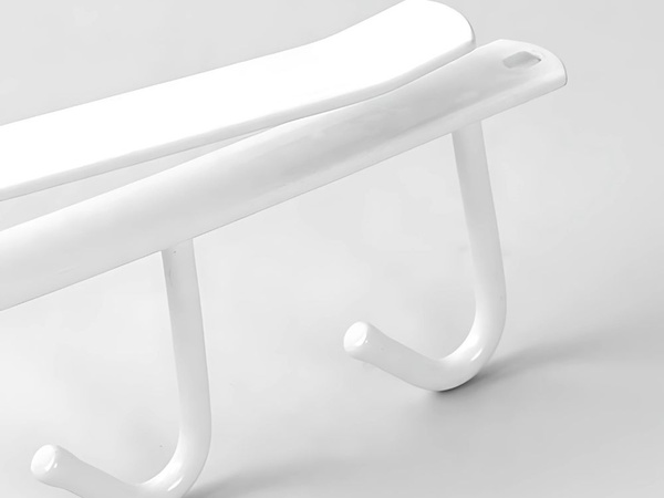 Cocina colgador metal blanco 6 ganchos para utensilios ganchos