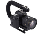 Vlogging-kit videoaufnahme stativ mikrofon telefonhalter