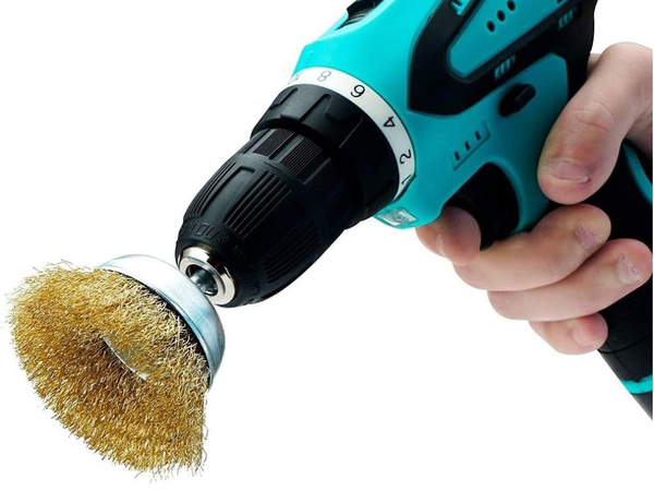 Misiņa stiepļu birstes skrūvgriezim 5 gab. Dažādu izmēru komplekts