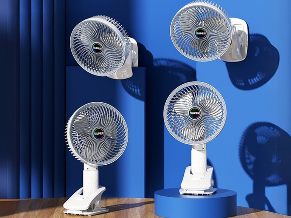Schreibtisch-ventilator stehend clip 3 geschwindigkeiten kabellos handheld