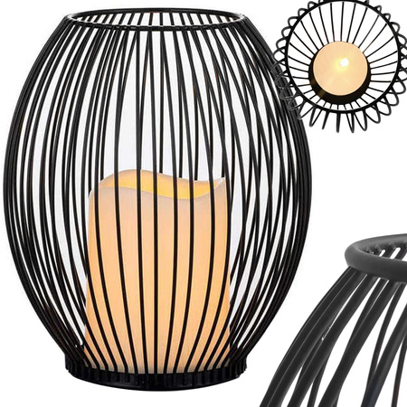 Bougeoir décoratif en métal 1 pc lanterne home terrace